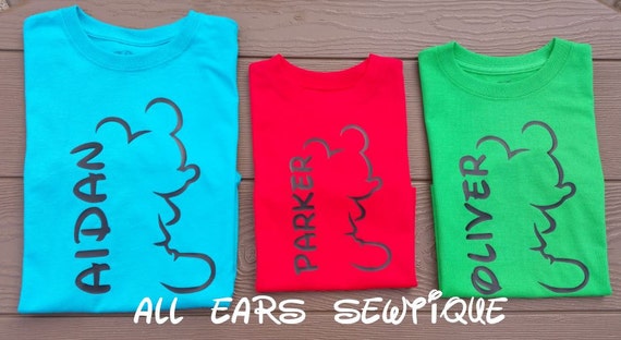 mickey silhouette shirt