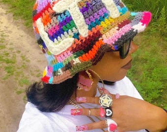 Crochet &quot;Scrapbook&quot; Bucket Hat - VideoCrochet Pattern | Crochet Tutorial FREE TUTORIAL | Crochet DIY | Please Read Description! | Leave a Ti