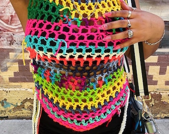 Crochet Mesh Tank Top - Video Crochet Pattern | Crochet Tutorial FREE TUTORIAL | Crochet DIY | Please Read Description! | Leave a Tip