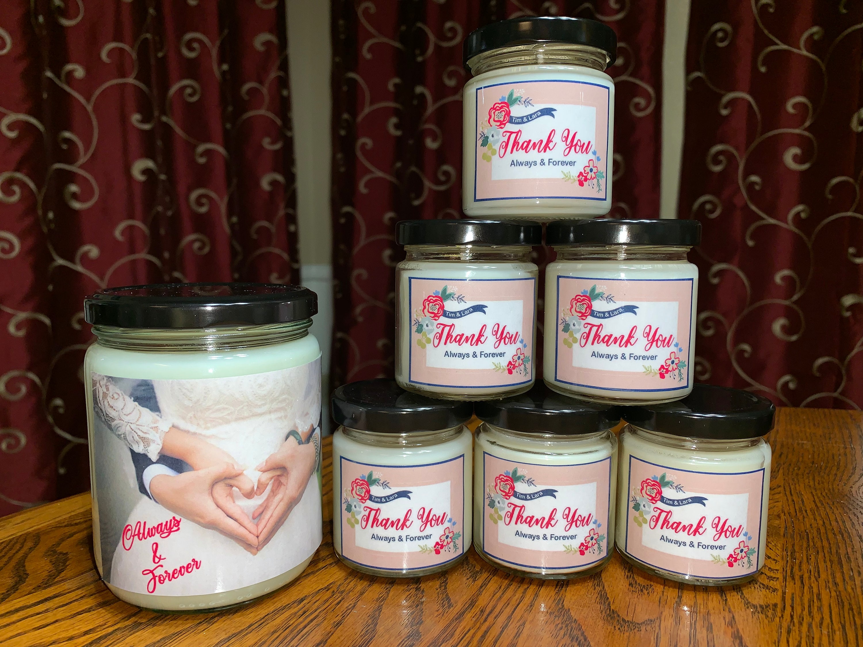 BULK PARTY FAVOR Custom Candle Wedding Favors Personalized Etsy