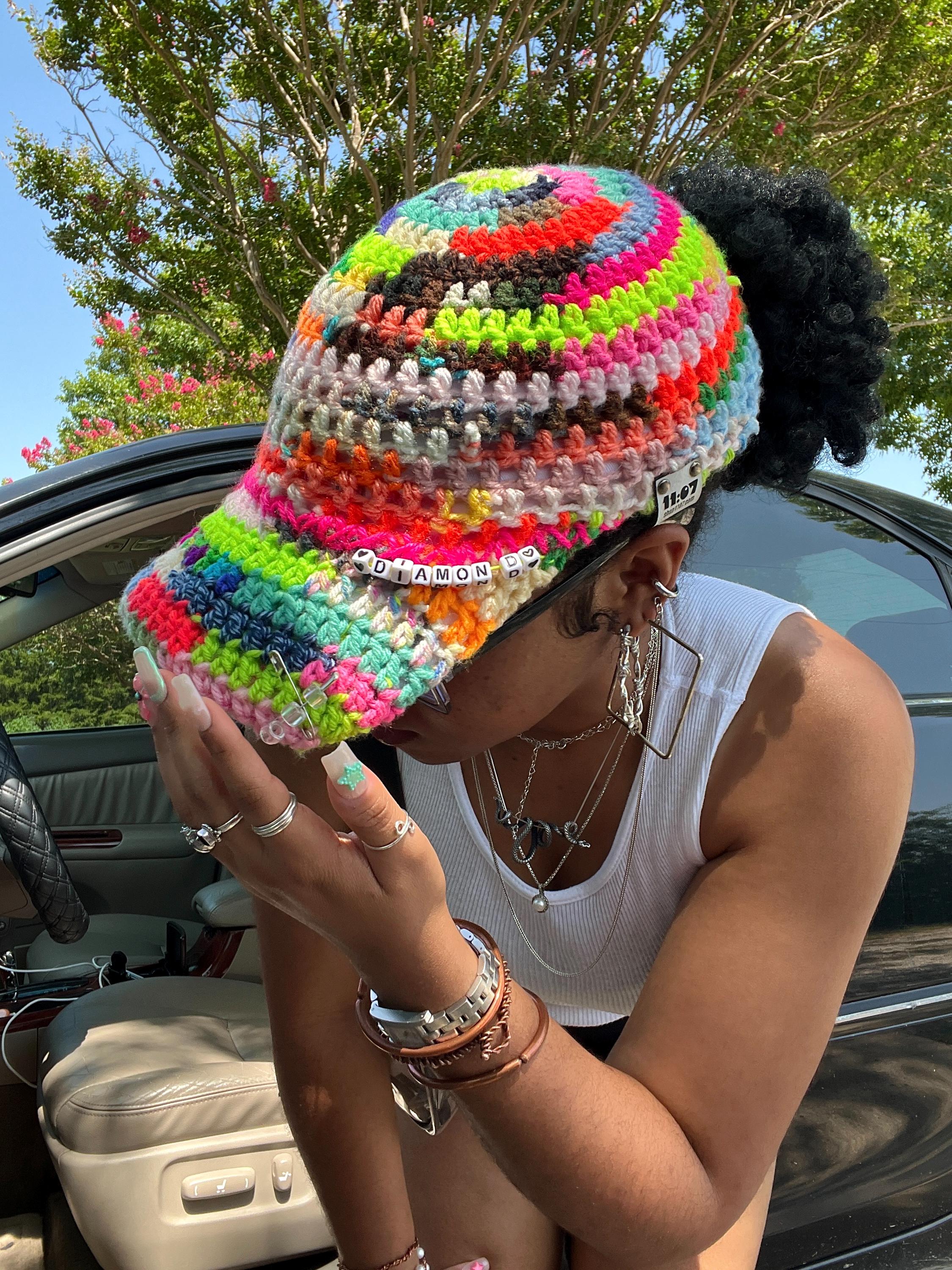 Handmade Custom Crocheted Baseball Cap crochet baseball cap? I think, yes! ? • • • #crochethat  main image 2