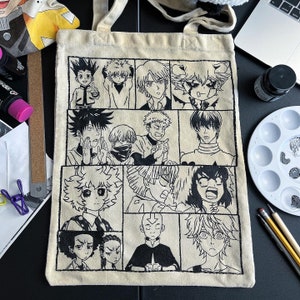 Tote Bags, Personalized Tote Bags, Custom Tote Bags, Personalized Bags, Custom Bags, Personalized Tote, Custom Tote, Cotton Tote Bags, Anime image 9