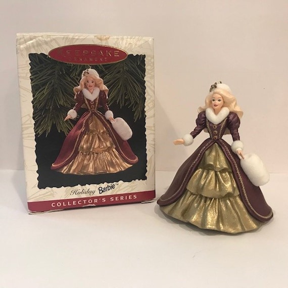 1996 holiday barbie ornament value