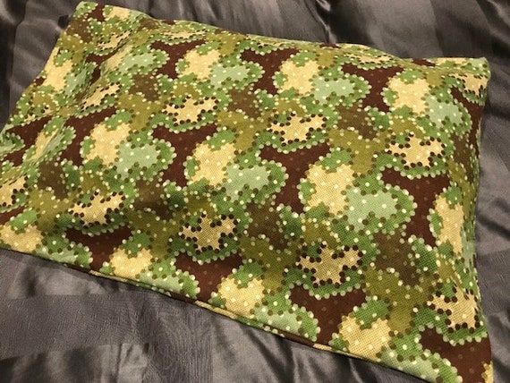 Handmade Green Camouflage Pillow Case Hunting Green Brown Etsy