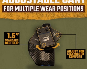 Smith & Wesson Shield IWB Holster- w/ Slide (Sweat) shield - Lifetime Warranty,