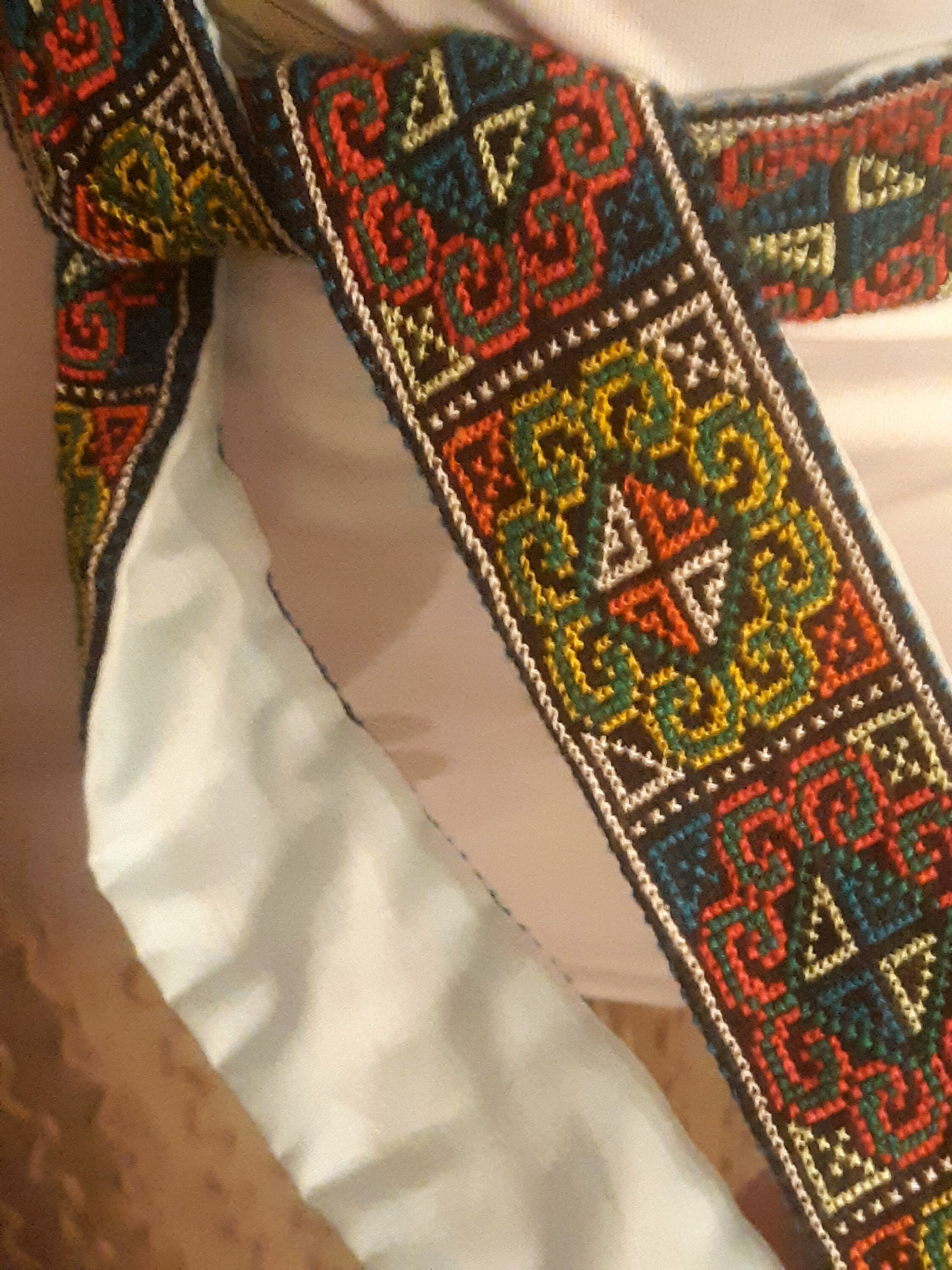 Vintage Hmong Paj Ntaub Obi Belt Boho Embroidered Wrap Money Belt Hmong Coin Belt (size 42) - Etsy main image 3