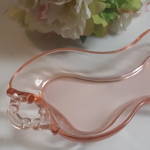 Vintage Cambridge Pink Depression Relish Dish with Handles