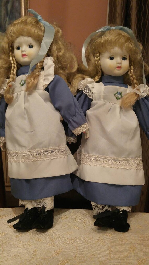 twin porcelain dolls