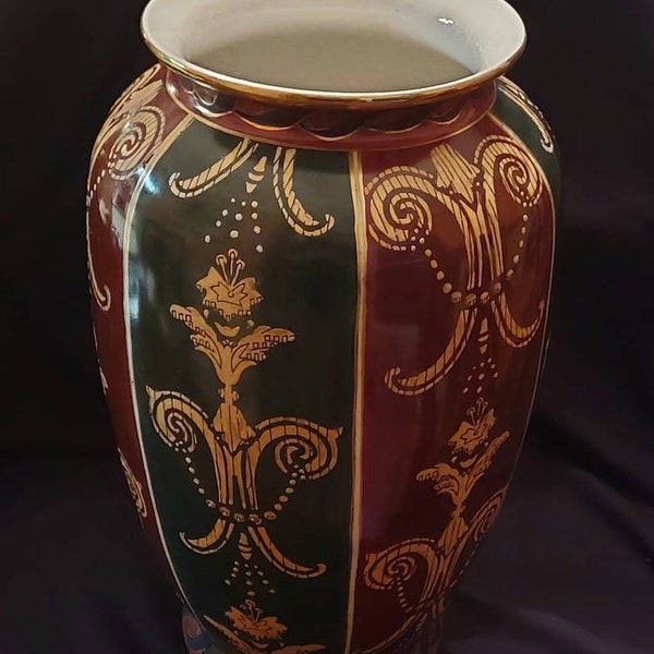 Vintage Andrea by Sadek Fleur-De-Lis Large Vase