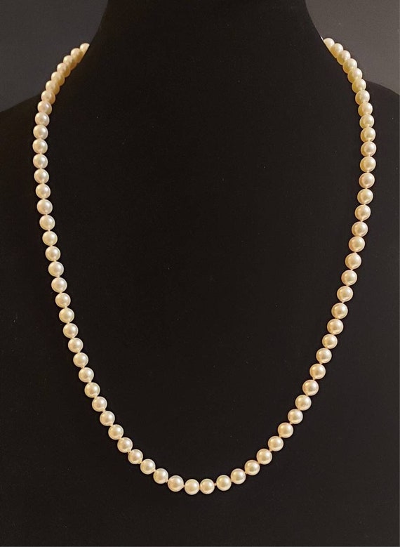 Vintage Freshwater Cultured Pearl Necklace, Round 