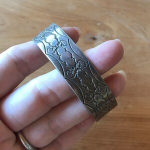 Buffalo Bracelet - Southwest Stamped Sterling Cuff -- 1118-03