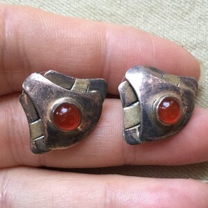 Red Stone Earrings 731 image 3