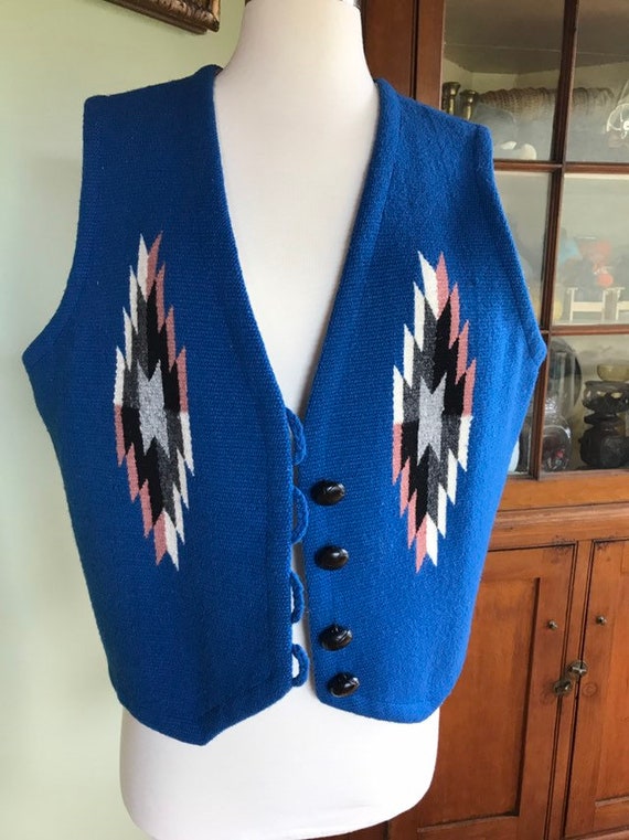 Chimayo Vest Royal Blue