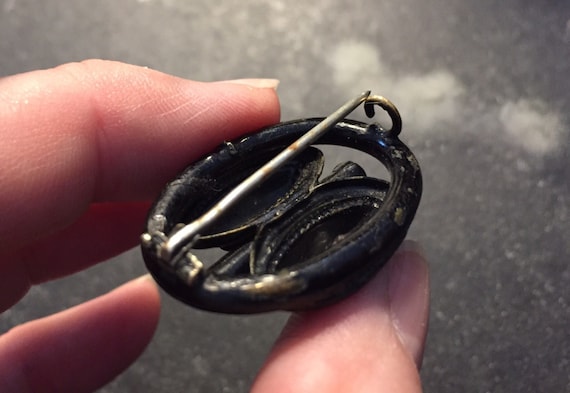 Antique Mourning Brooch 848