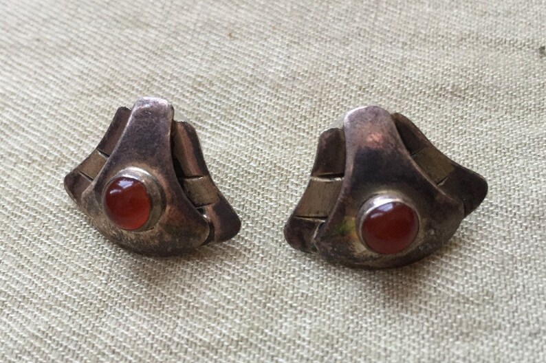 Red Stone Earrings 731 image 1