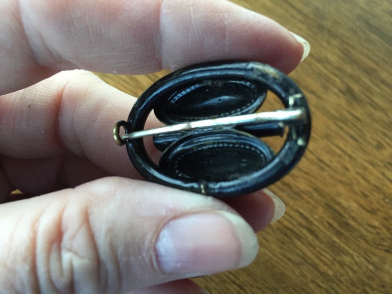 Antique Mourning Brooch 848