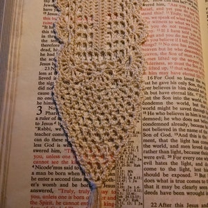 Instant Download PDF Pattern - Delicate Filet Crocheted Cross or Heart Bookmark & Alphabet