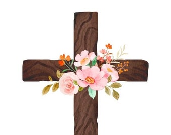 Personalized Easter Gift Tag/Cross Enclosure Card for Easter Gifts/Christian Enclosure Tag