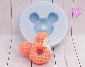 Molde de molde de silicona Waffle Mickey Mouse (2,5 cm)