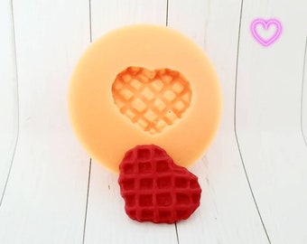 Silicone Mold Mold Heart Heart Waffle