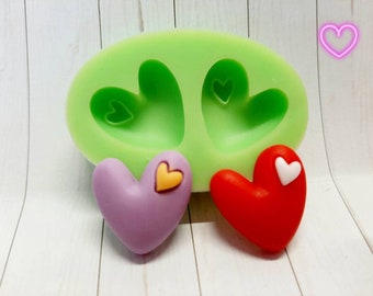 Silicone Mold Heart Vallentin Love Love