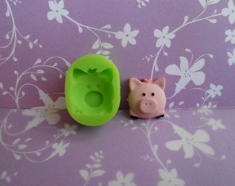 Silicone Mold Mold Mould Pig Pork Sow. 1.6 cm