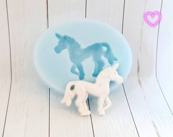 Silikonform Mold  Einhorn Pferd ( 2,8x2,4cm)