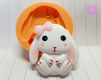 Silicone mold rabbit bunny kawaii large