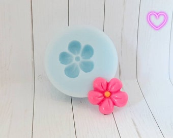 Silikonform Mold  Mould  Blume Flower  (1,7cm)