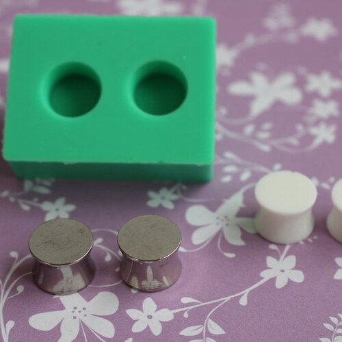 Plug Gauge Mold Ear Plug Piercing Silicone Rubber Mold 8 6 Etsy