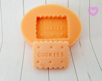 Silicone mold biscuit mold 25 x 18 mm