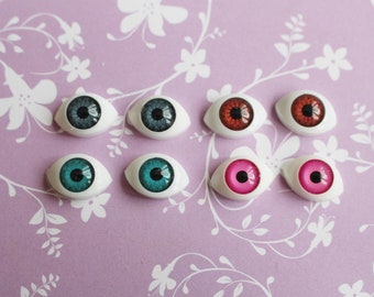 10x Sicherheitsaugen Glitzeraugen Kunststoffauge Basteln Augen DIY 20mm Rosa 