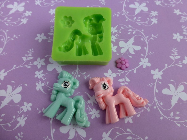 Silicone Mould Mold Horse Ponny 33 mm image 2