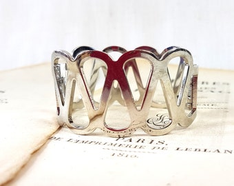 deadstock Gypsy hippie Mandala antique lot set A Set of 3 Large Tibetan Silver colored finger rings Vintage women retro ethnic pattern