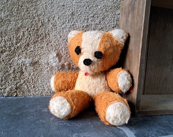 Antiker Teddybär, französisches Vintage Kinderspielzeug, Puppensammlung, Spielzeug, Wohnkultur, Figur, Stofftier Bärenspielzeug