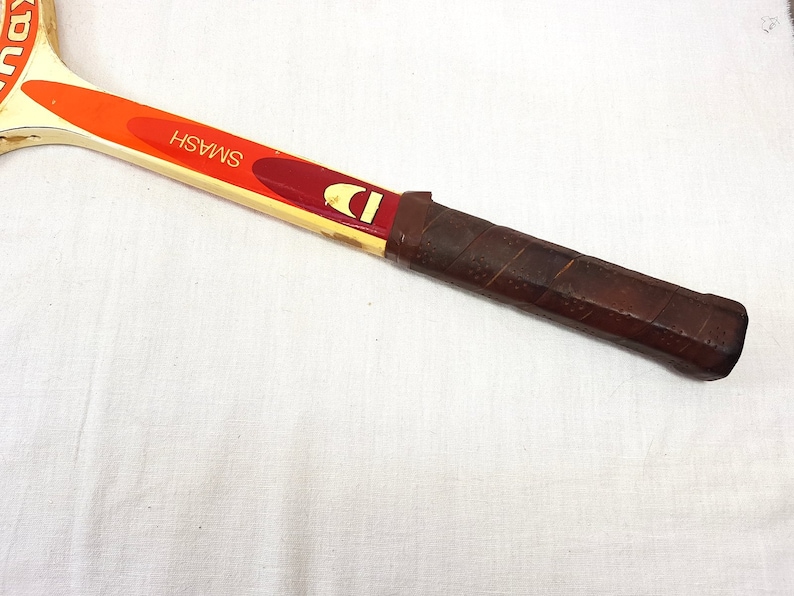 Collectible Wood racket sport ball Tennis memorabilia Donnay tennis racket tennis player Donnay Smash play tennis French Vintage