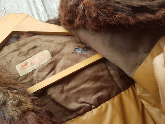 Child Fur Coat, French antique coat, leather kids… - image 6