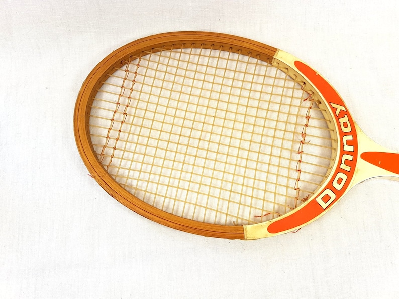 Collectible Wood racket sport ball Tennis memorabilia Donnay tennis racket tennis player Donnay Smash play tennis French Vintage