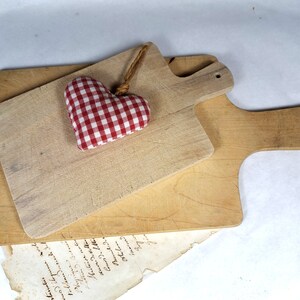 Set of 2 Medium solid wooden cheese boards, French Vintage, very useable, chopping cutting bread, country style, kitchen, antique, cottage