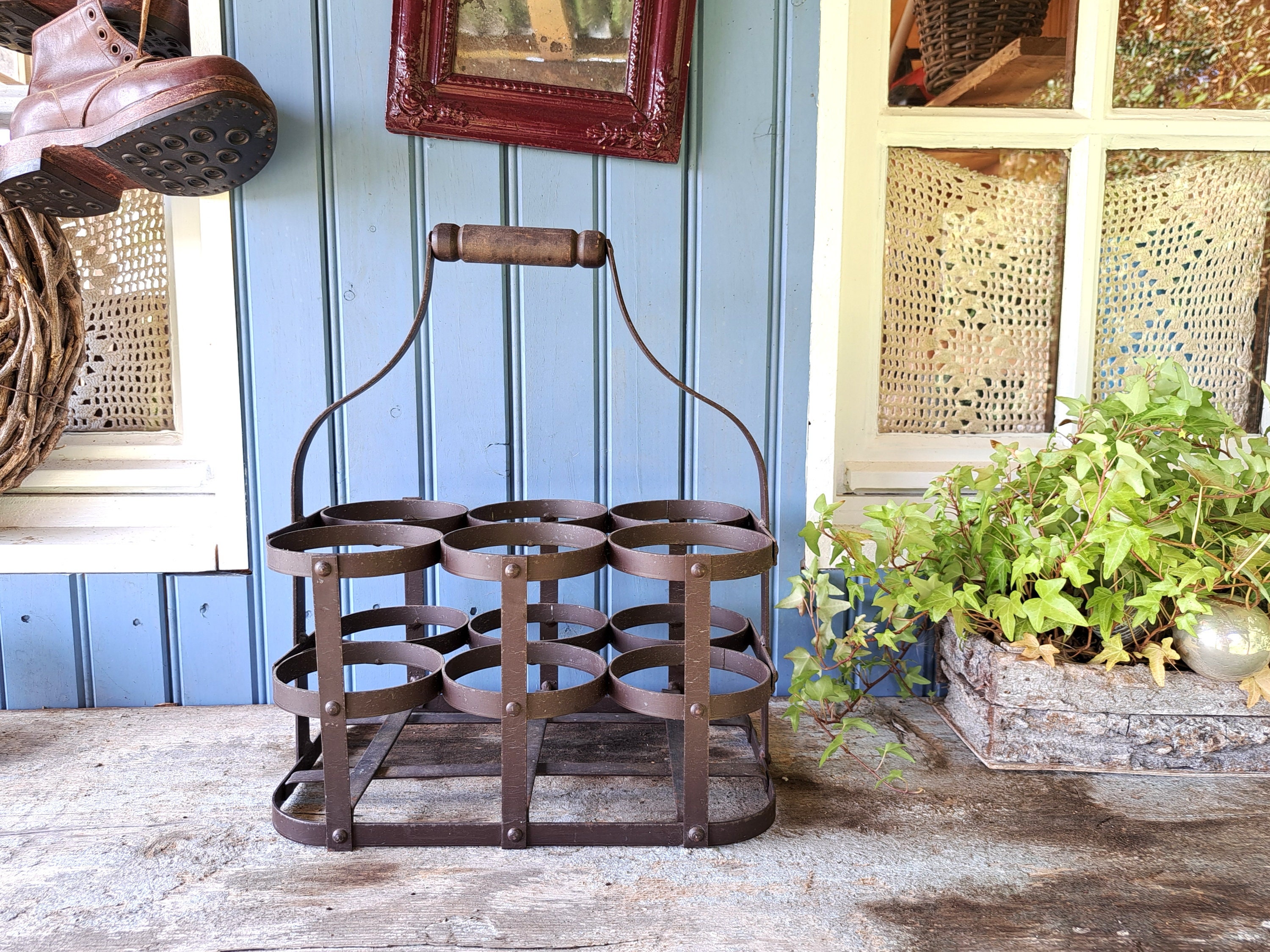 Meuble Bouteille Vin Industriel En Métal - lyadesign