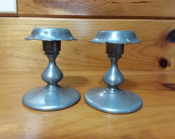 Pewter Candle Holders