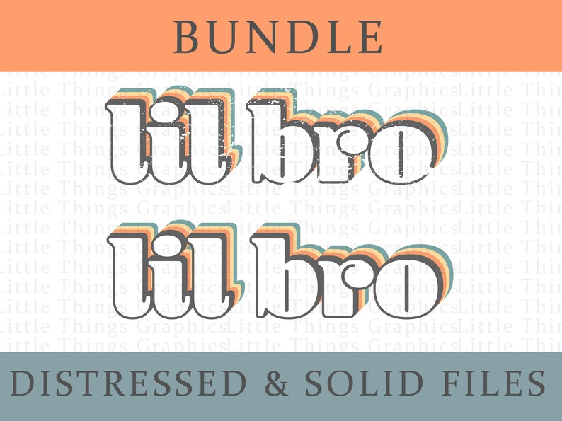 Lil Bro PNG Bundle Retro PNG Instant Download Distressed - Etsy Canada