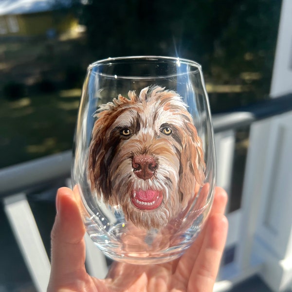 Cat on Wine Glass - Etsy