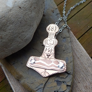 Large Thor&#39;s Hammer Pendant Necklace