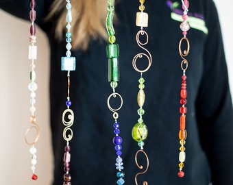 DIY Glass Bead Suncatcher WIND CHIME Kit | Handmade Garden Decorations | Patio Decor | Relaxing Outdoor Decor | Tranquil Garden Ornaments