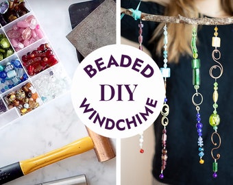 DIY Glass Bead Suncatcher WIND CHIME Kit | Handmade Garden Decorations | Patio Decor | Relaxing Outdoor Decor | Tranquil Garden Ornaments