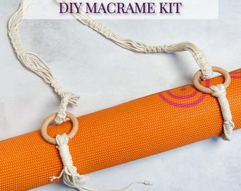 Macrame Yoga Strap Tutorial DIY Macrame Yoga Mat Strap Hands Free