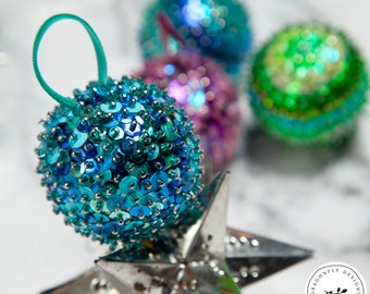 Sequin ball clearance ornament craft kit