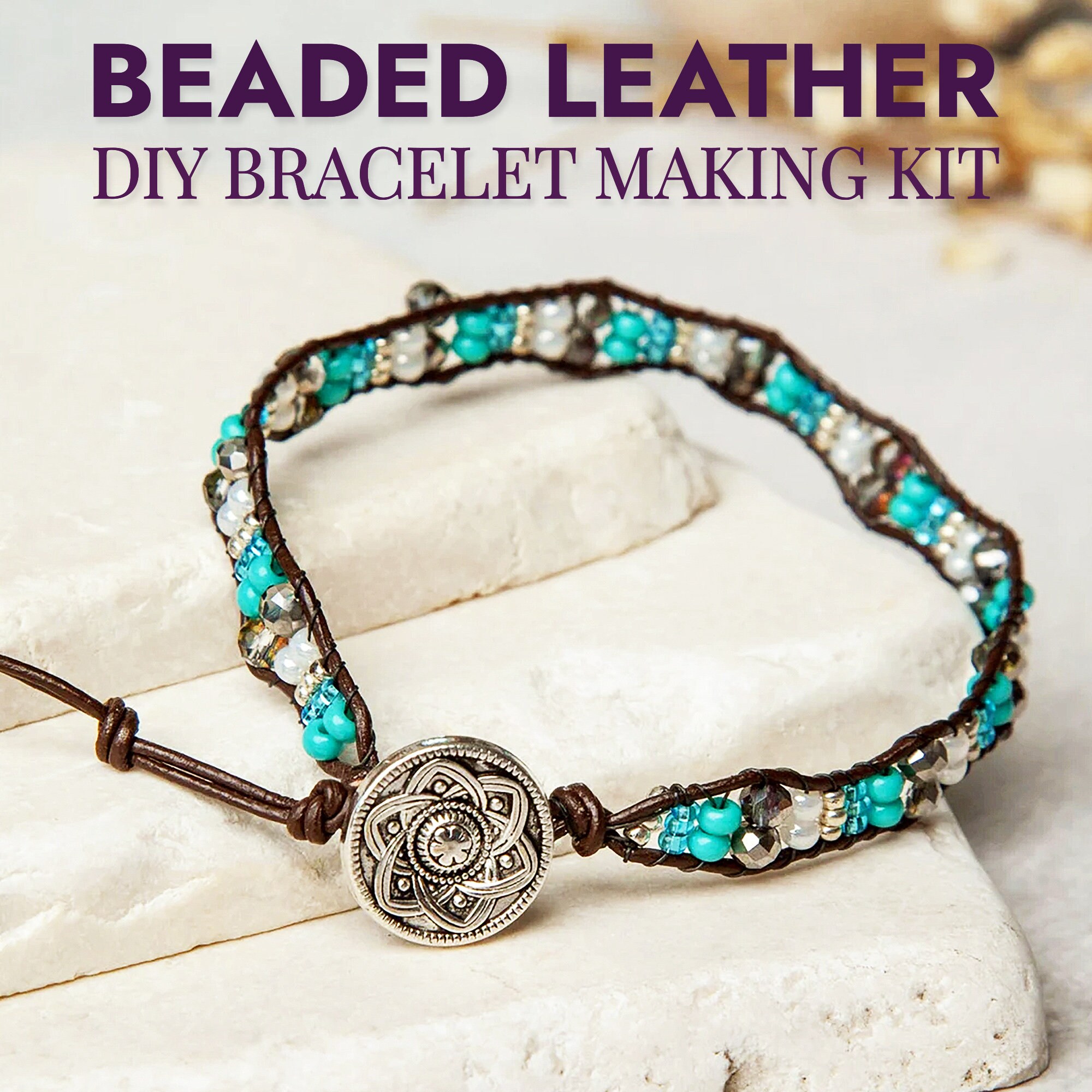 bead leather jewelry making kit