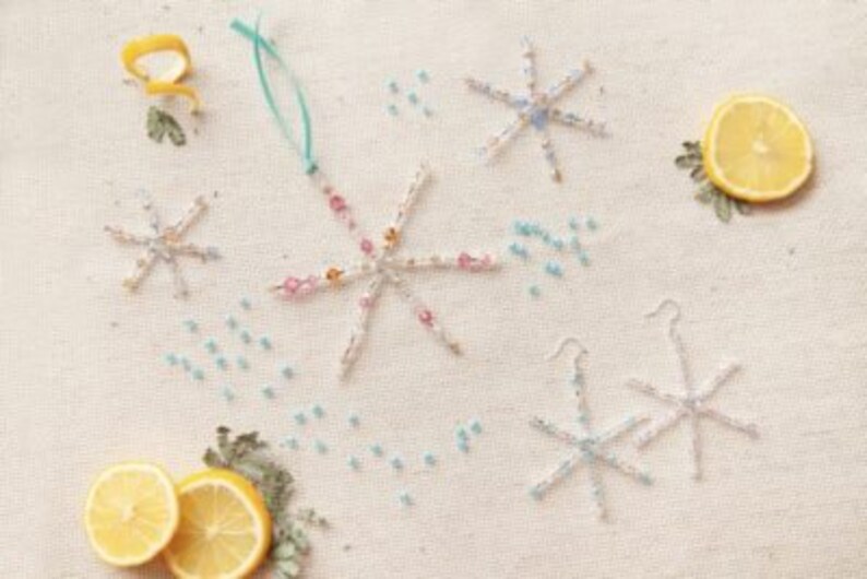 Beaded Snowflake Kit DIY Jewelry Kit